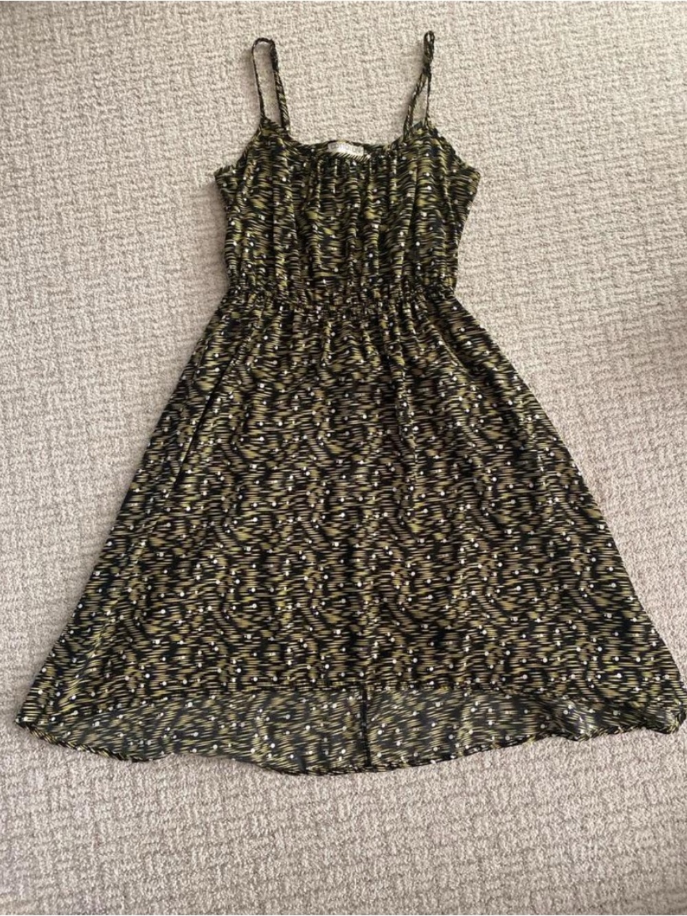 Summer Spaghetti-Strap Printed Dress